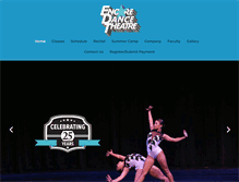 Tablet Screenshot of encoredancetheatre.com